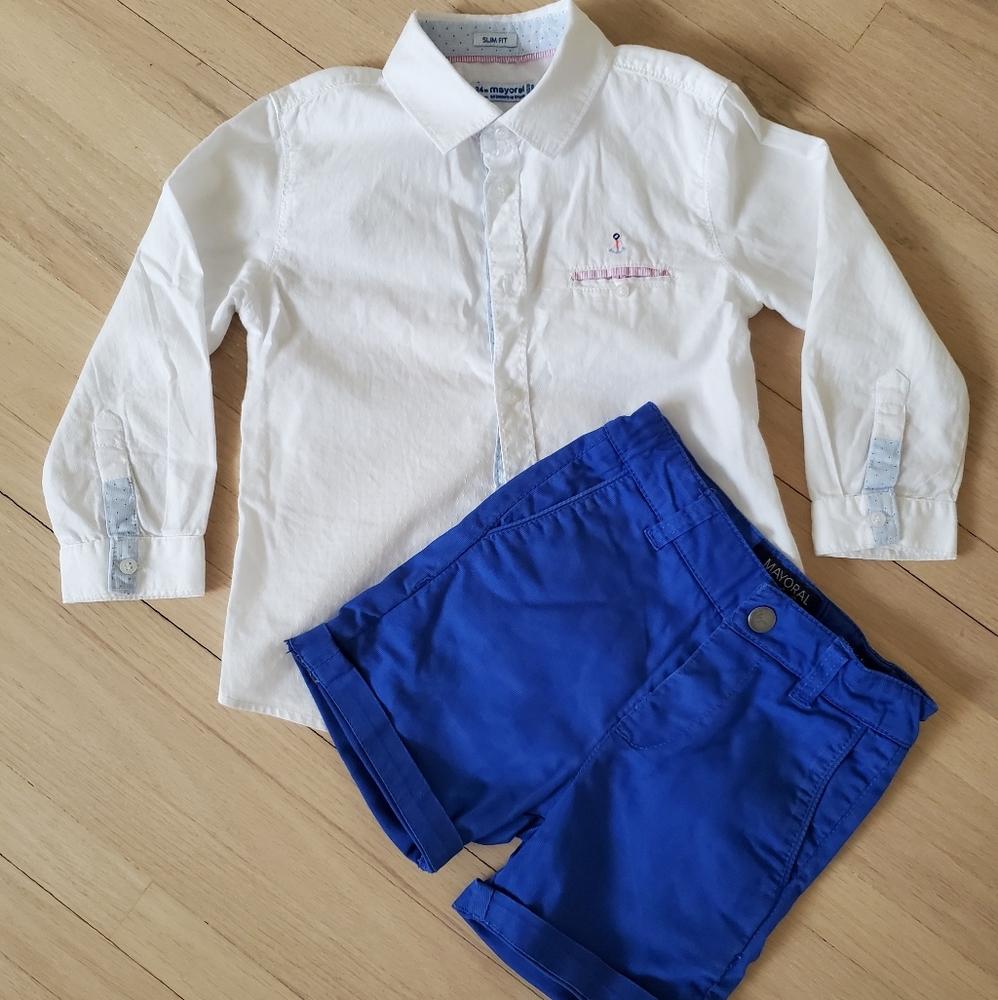 Mayoral Shirt & Short Outfit